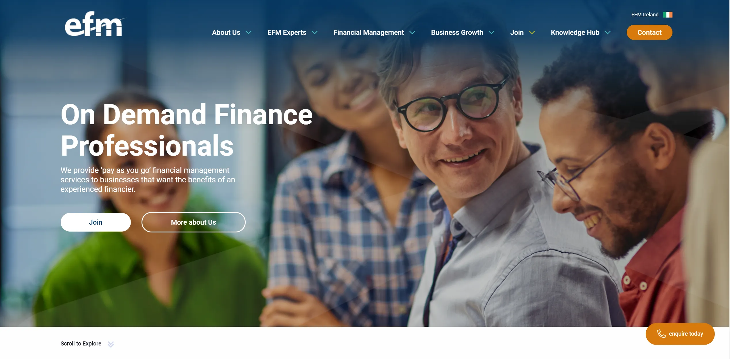 EFM Landing Page Preview Image