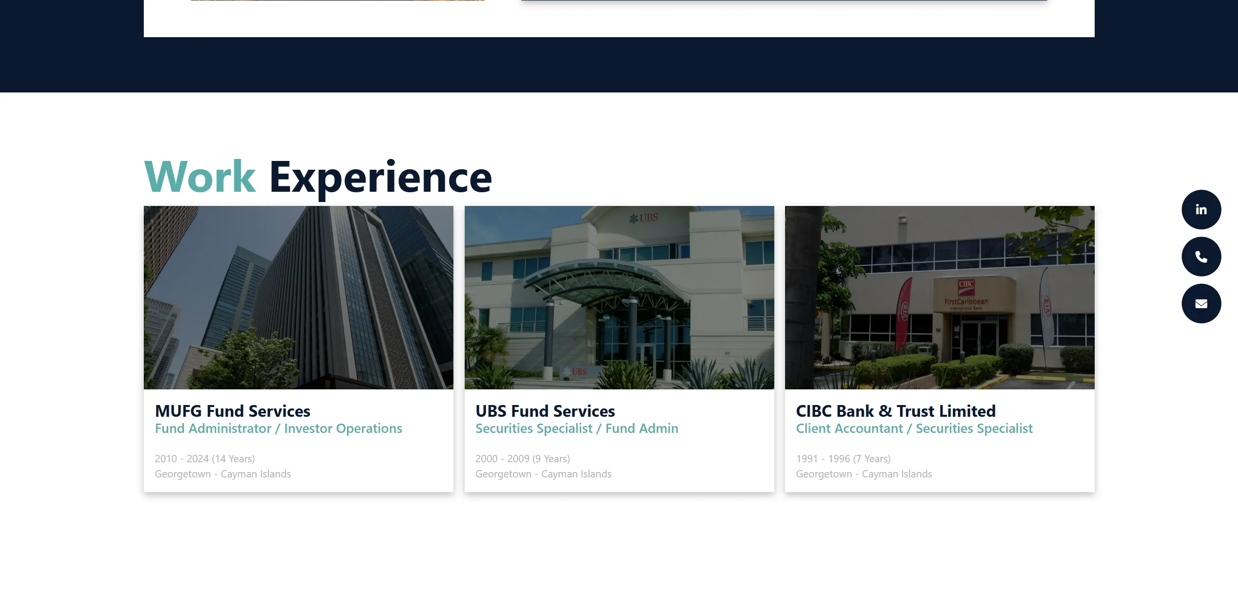 Sherie Dawkins Work Experience Preview Image