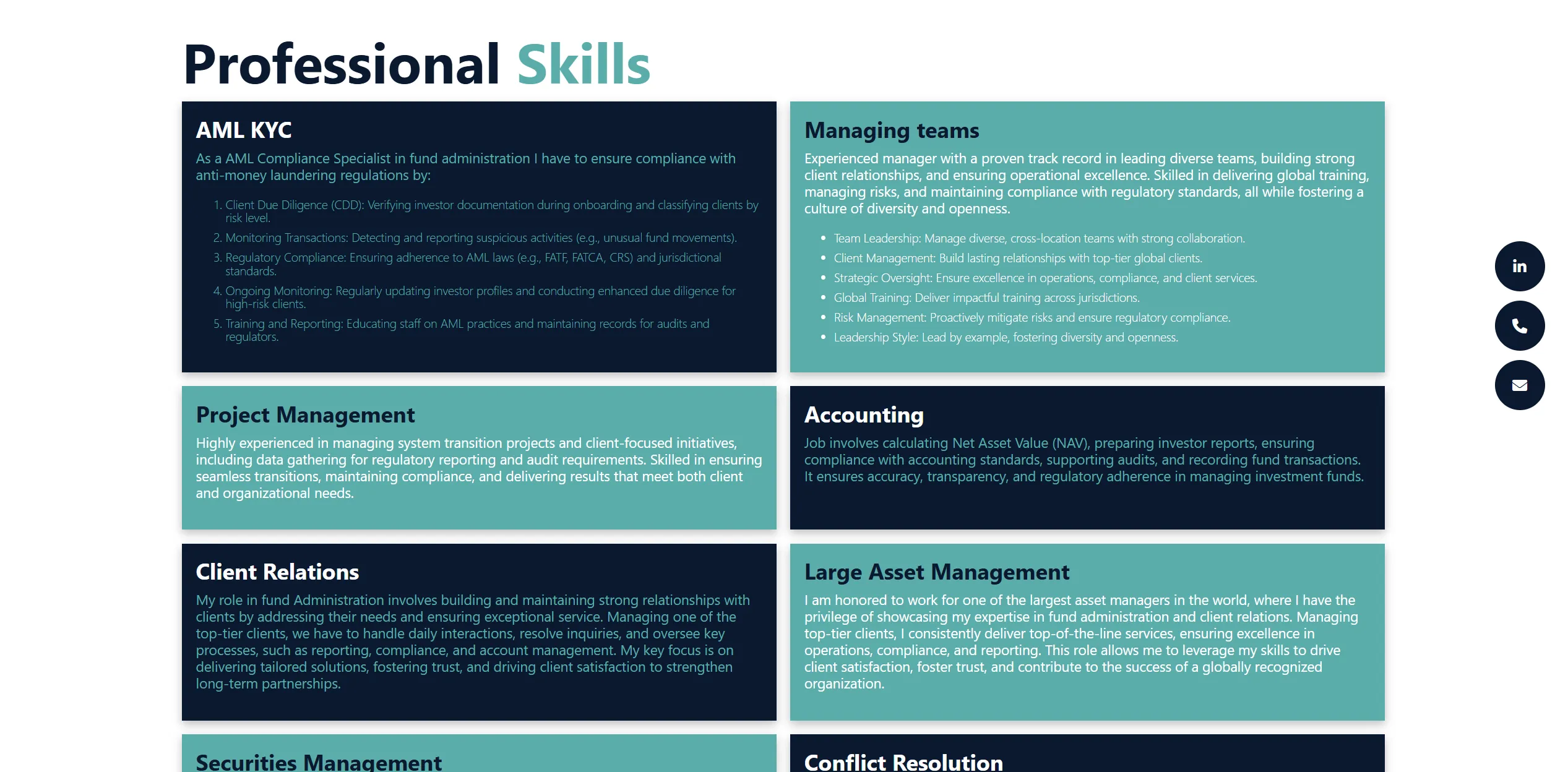 Sherie Dawkins Professional Skills Preview Image